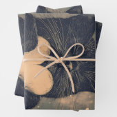 黒猫とゴールデンハート- Cat's Cozy Love ラッピングペーパーシート (インサイチュ)