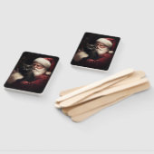 黒猫とサンタクロースフェスティバルクリスマス ハンドファン (組立なし)