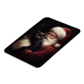 黒猫とサンタクロースフェスティバルクリスマス マグネット (左側)