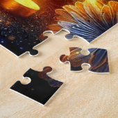 黒猫とジャック・オ・ランタンとクレスト・ムーン ジグソーパズル (側面)