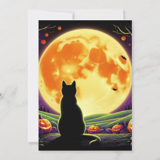 黒猫とジャック・オ・ランタンとハロウィン・ナイト