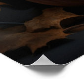 黒猫とジャック・オ・ランタン ポスター (角)