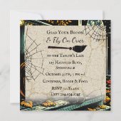 黒猫とジャック=ランタンハロウィーン 招待状 (裏面)