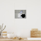 黒猫とスパイトミルク ポスター (キッチン)