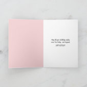 黒猫とタンポポの種子の誕生日 カード (内部)