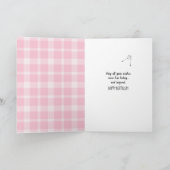 黒猫とタンポポの種子の誕生日 カード (内部)