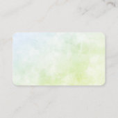 黒猫とタンポポの苗 名刺 (裏面)