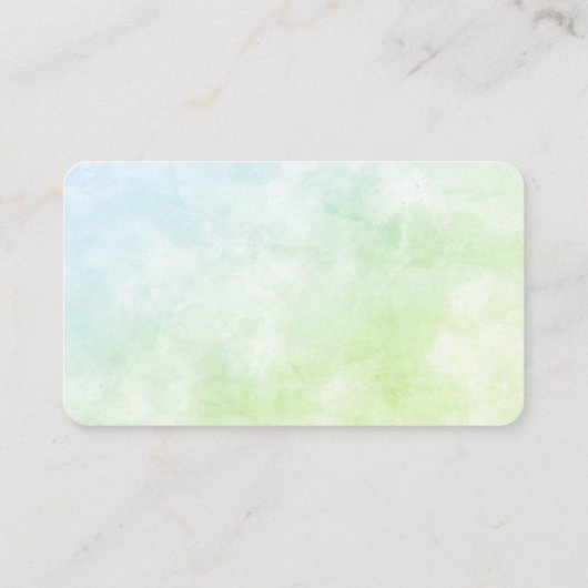 黒猫とタンポポの苗 名刺 (裏面)