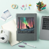 黒猫とノーザンライト シール (iPadカバー)