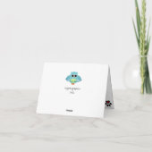 黒猫とバッグ折りサンキューカード サンキューカード (裏面)