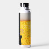 黒猫とビールが好きな人用 ウォーターボトル (左面)