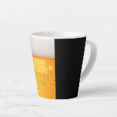 黒猫とビール好き専用 カフェラテマグ (右アングル)