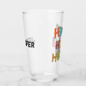 黒猫とホーホー文字デザイン タンブラーグラス (右)