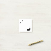 黒猫とポープリント ポストイット (デスク上)