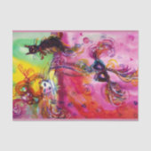 黒猫とマスクの女性 / ヴェネツィアンの仮面舞踏会 薄葉紙 (正面)