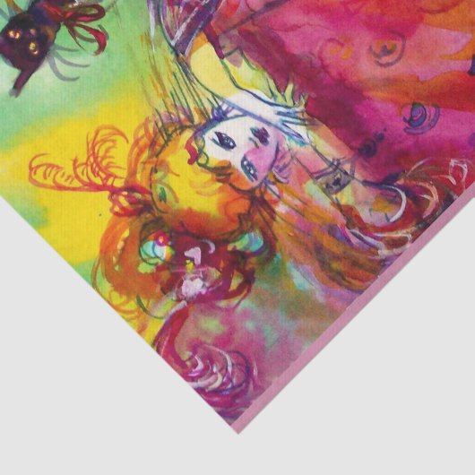 黒猫とマスクの女性 / ヴェネツィアンの仮面舞踏会 薄葉紙 (詳細)