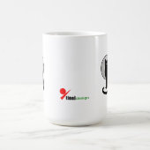 黒猫とムーンシルエット コーヒーマグカップ (中央)