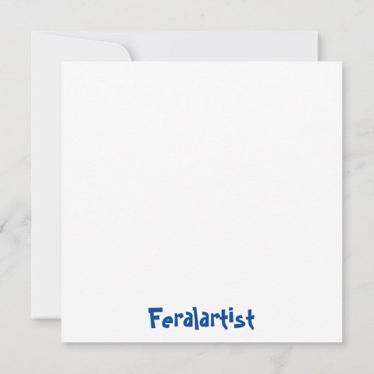 黒猫とヴァンゴッホひまわりの花 招待状 (裏面)