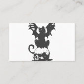 黒猫と化け物の翼-背面の色を選ぶ 名刺 (裏面)