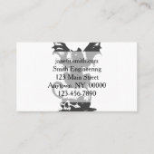 黒猫と化け物の翼-背面の色を選ぶ 名刺 (正面)