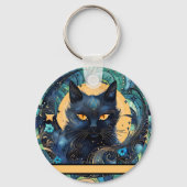 黒猫と天月キーチェーン キーホルダー (裏面)