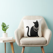 黒猫と宝石　クッション クッション (椅子)