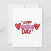 「黒猫と愛あふれるハート」 ノートカード (裏面)