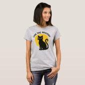 黒猫と月のTシャツ Live the Mystery Tシャツ (正面フル)