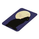 黒猫と月 マグネット (左側)