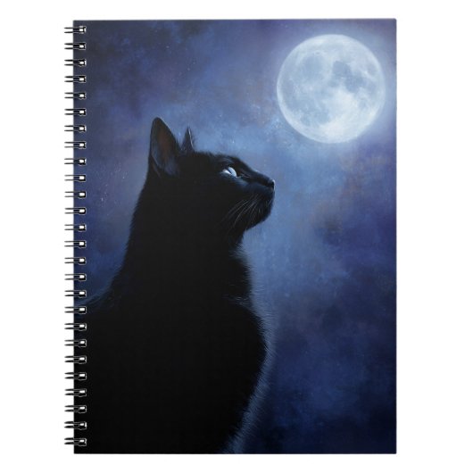 黒猫と満月のノートブック ノートブック (正面)