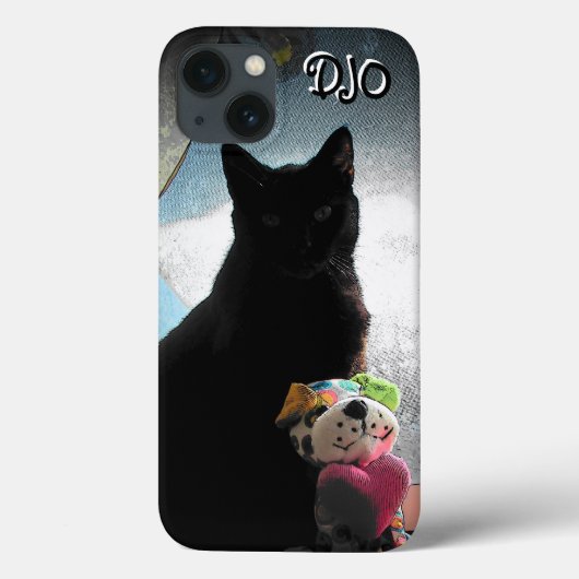 黒猫と犬のケ詰まったースメイトiPhoneケース Case-Mate iPhoneケース (裏面)