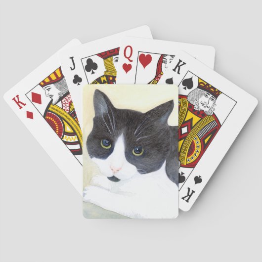 黒猫と白猫 トランプ (裏面)