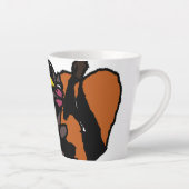 黒猫と秋ワイルド カフェラテマグ (右)