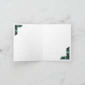 黒猫と花誕生日カード カード (内部)