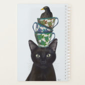 黒猫と茶碗と黒鳥 プランナー手帳 (裏面)