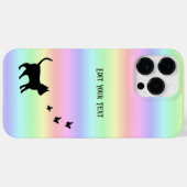 黒猫と蝶が虹 Case-Mate iPhoneケース (裏面 (横))