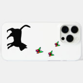 黒猫と蝶 Case-Mate iPhoneケース (裏面 (横))