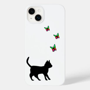 黒猫と蝶 Case-Mate iPhone 14 PLUSケース