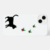 黒猫と蝶 Case-Mate iPhoneケース (裏面 (横))