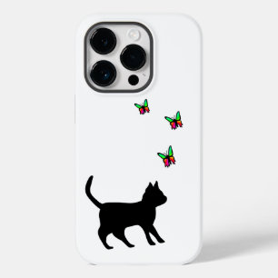 黒猫と蝶 Case-Mate iPhone 14 PROケース