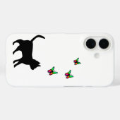 黒猫と蝶 Case-Mate iPhoneケース (裏面 (横))