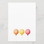 黒猫と誕生日ケーキ。 招待状 (裏面)