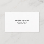 黒猫と赤犬のペット座る |ペット・ケア 名刺 (裏面)