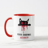 黒猫と赤血のパーラー異常な活動のギフト マグカップ (左)