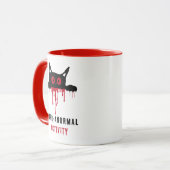 黒猫と赤血のパーラー異常な活動のギフト マグカップ (正面左)