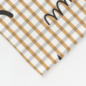 黒猫と雌猫のハロウィーンシームレスパターン フリースブランケット (角)