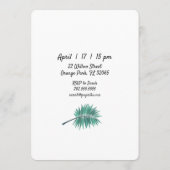 黒猫と風船のバースデーパーティー招待状 招待状 (裏面)