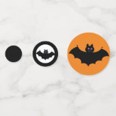 黒猫と飛んでいるこうもり コンフェッティ (裏面)