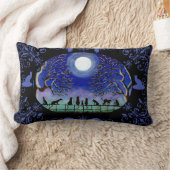 黒猫によっては装飾の枕が家へ帰ります ランバークッション (ブランケット)