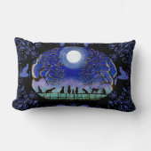 黒猫によっては装飾の枕が家へ帰ります ランバークッション (正面)